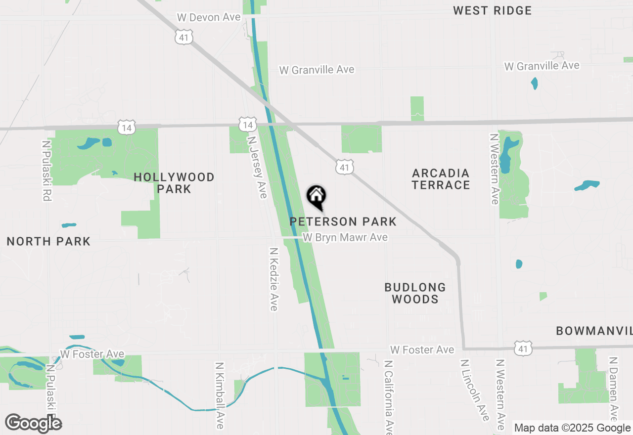 Map of 5645 N Virginia Avenue, Chicago, IL 60659