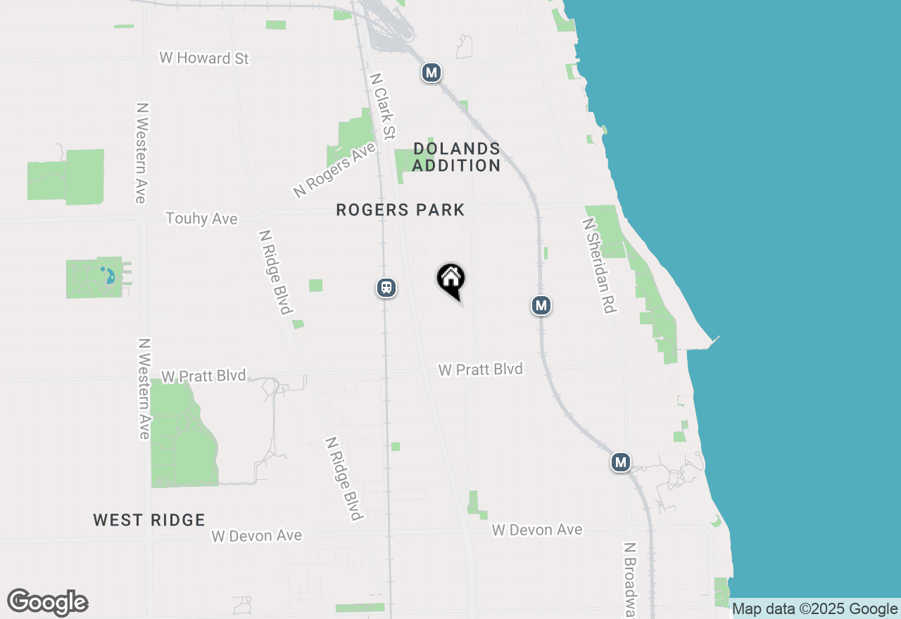 Map of 1634 W Morse Avenue #C, Chicago, IL 60626