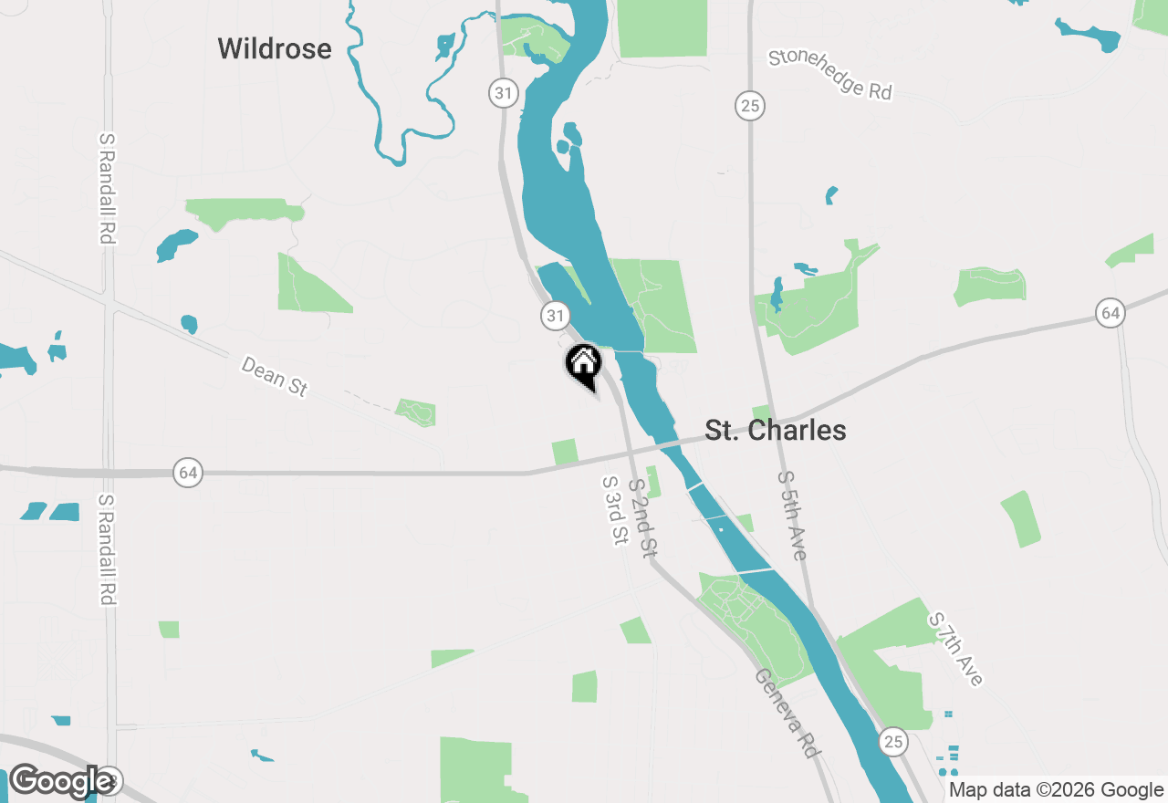 Map of 308 State Street #2, St. Charles, IL 60174