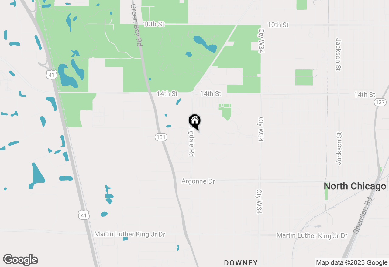 Map of 1626 Arrington Drive, North Chicago, IL 60064