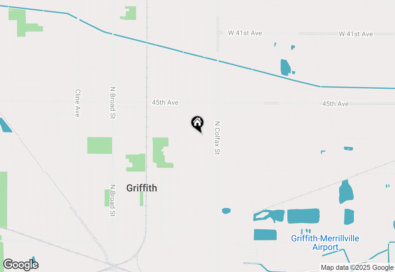 Map of 704 N Glenwood Avenue, Griffith, IN 46319