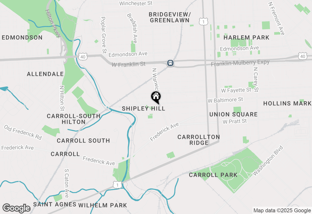 Map of 2441 W Baltimore Street, Baltimore, MD 21223