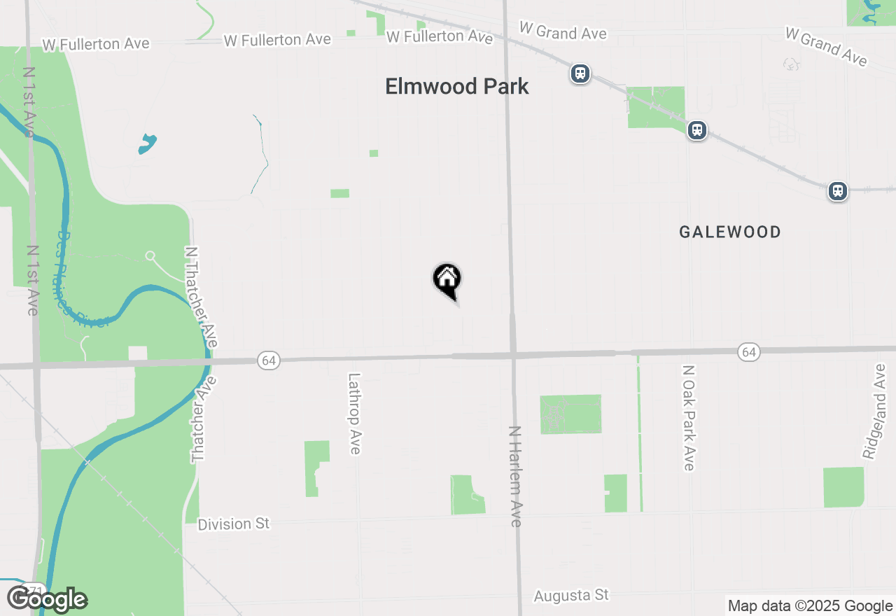 Map of 1708 N 73rd Court, Elmwood Park, IL 60707