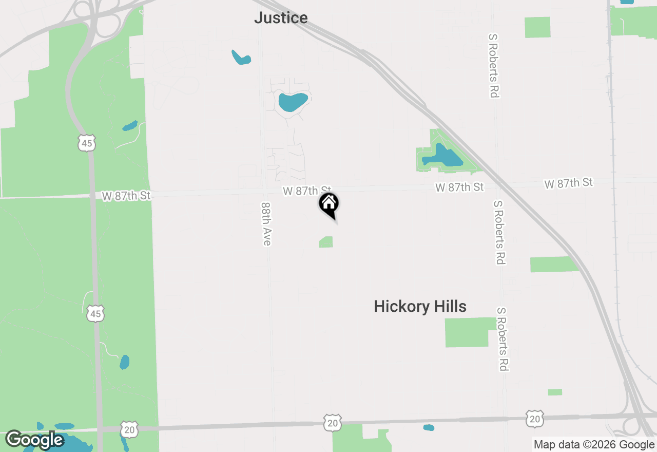 Map of 8808 S 85th Court, Hickory Hills, IL 60457