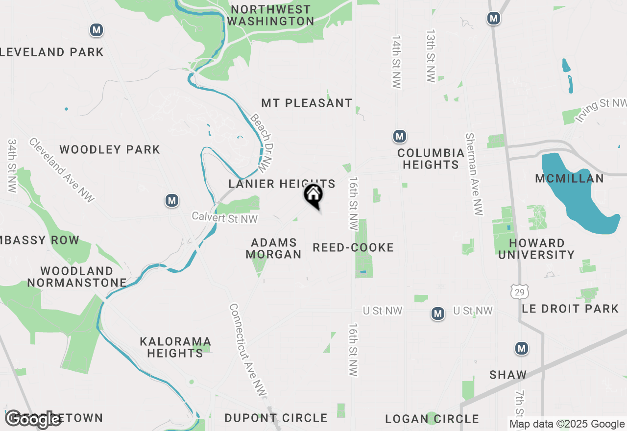 Map of 2515 Ontario Road Nw #1, Washington, DC 20009