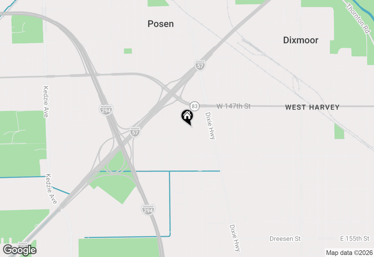 Map of 14817 Campbell Avenue, Harvey, IL 60426