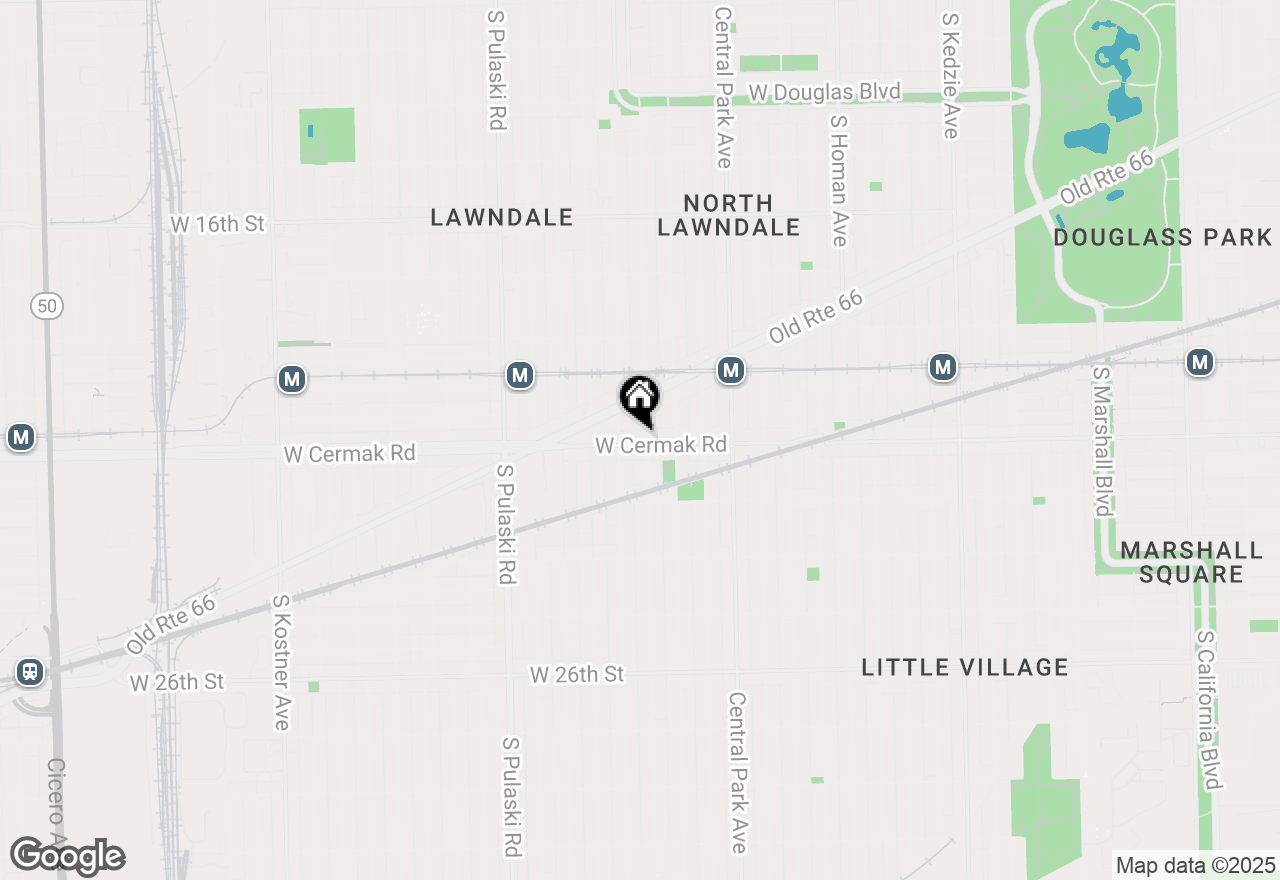 Map of 3736 W Cermak Road, Chicago, IL 60623