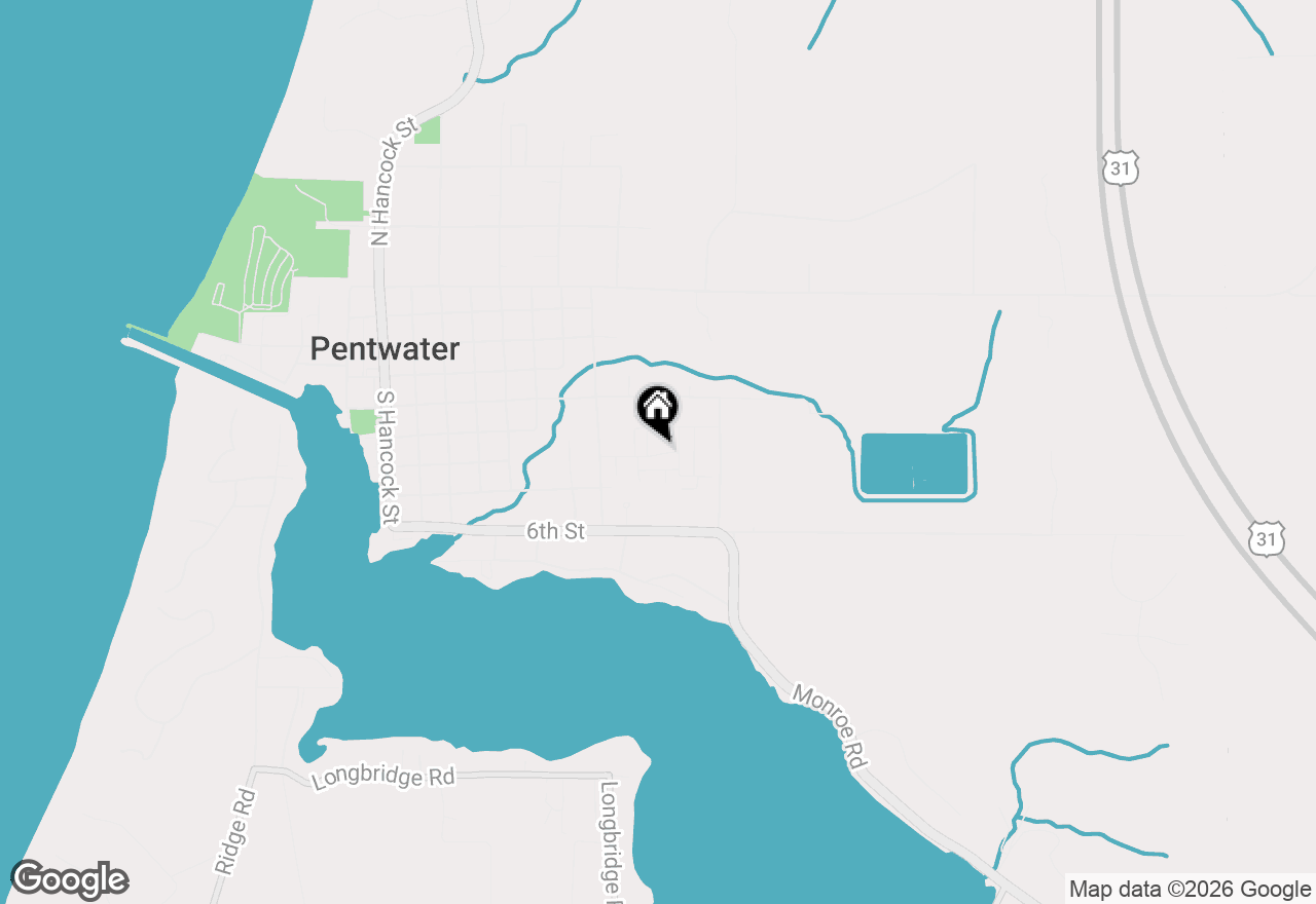 Map of 24 Kenneth Street, Pentwater, MI 49449