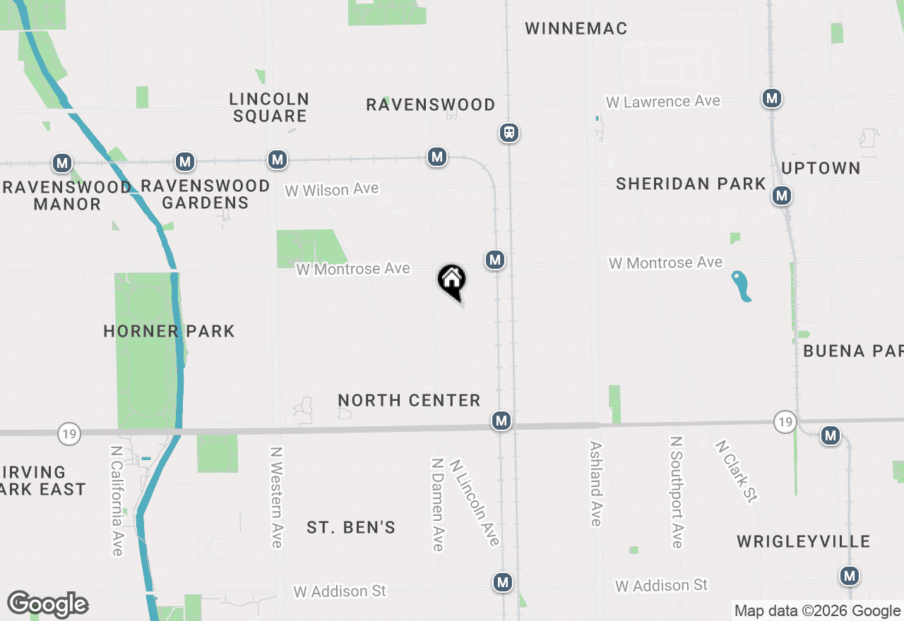 Map of 4258 N Winchester Avenue #2, Chicago, IL 60613