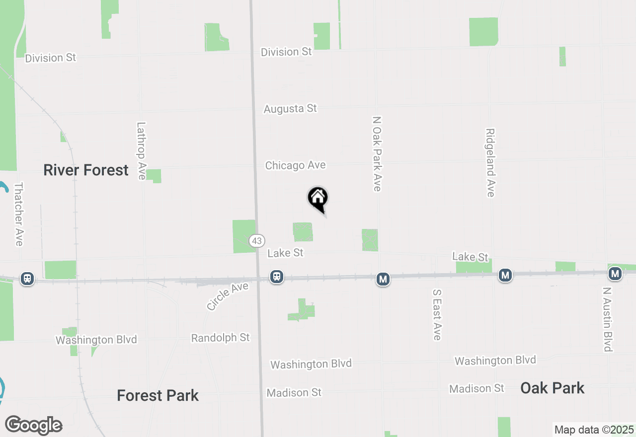 Map of 216 Forest Avenue, Oak Park, IL 60302