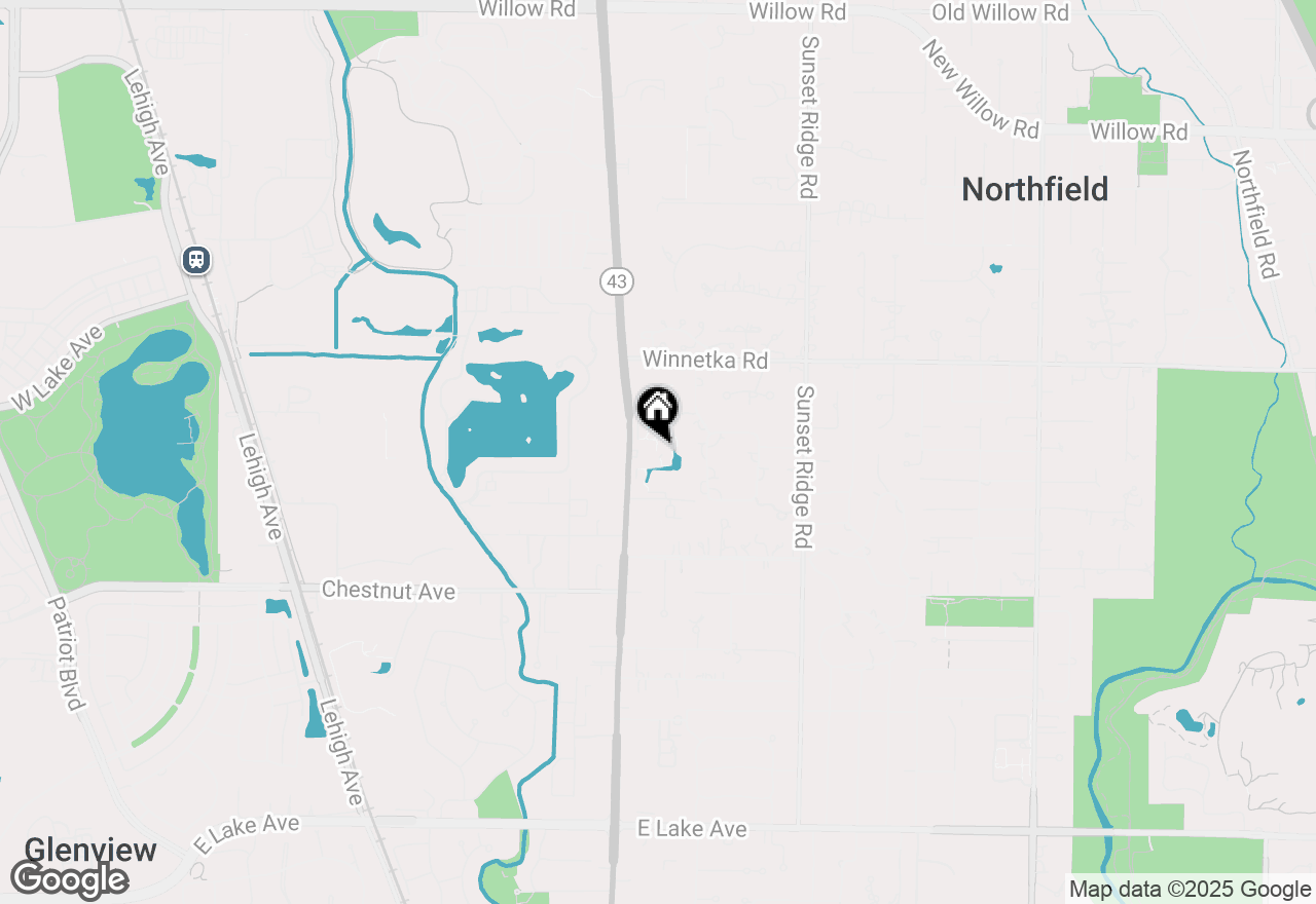 Map of 2009 Ammer Ridge Court #101, Glenview, IL 60025