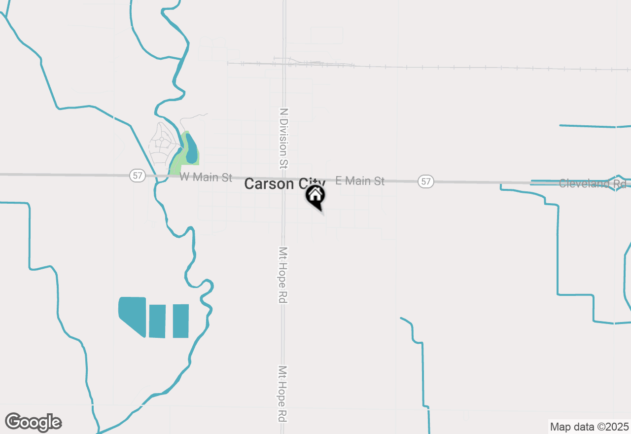 Map of 313 S 2nd Street, Carson City, MI 48811