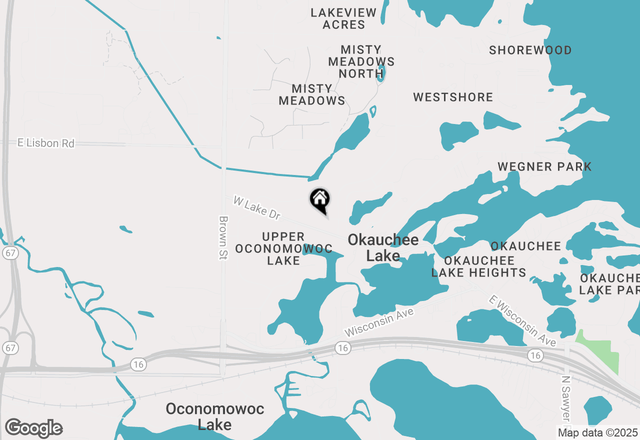 Map of N53W35537 Hill Rd, Oconomowoc, WI 53066