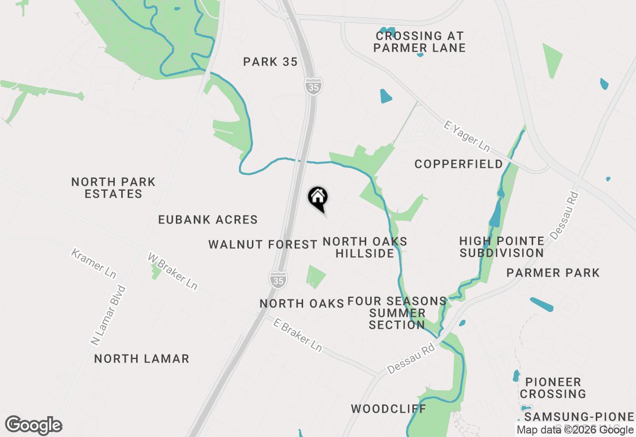 Map of 11805 Oak Trl, Austin, TX 78753