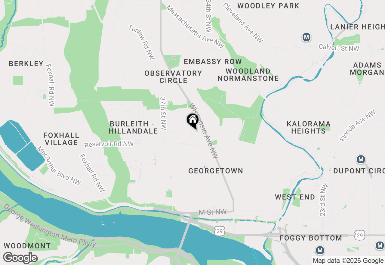 Map of 3417 R Street Nw, Washington, DC 20007