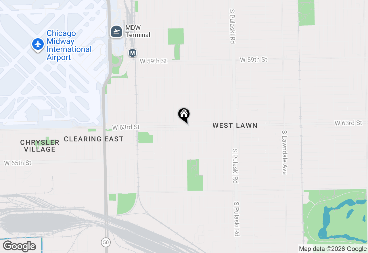 Map of 4307 W 63rd St, Chicago, IL 60629