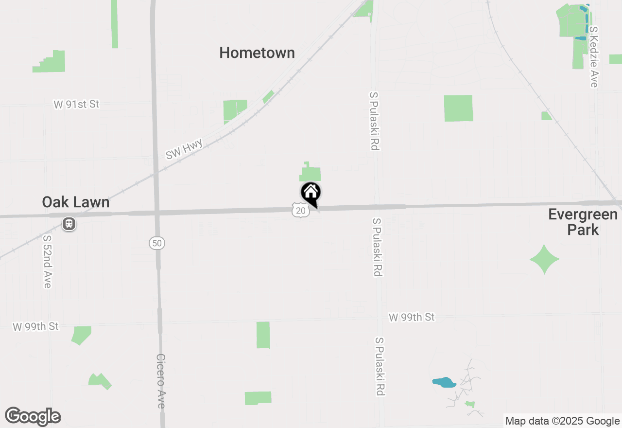 Map of 4219 W 95th Street, Oak Lawn, IL 60453