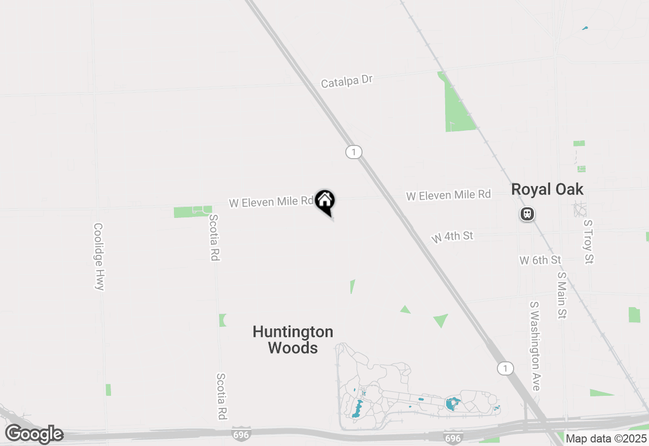 Map of 10034 Lasalle Boulevard, Huntington Woods, MI 48070