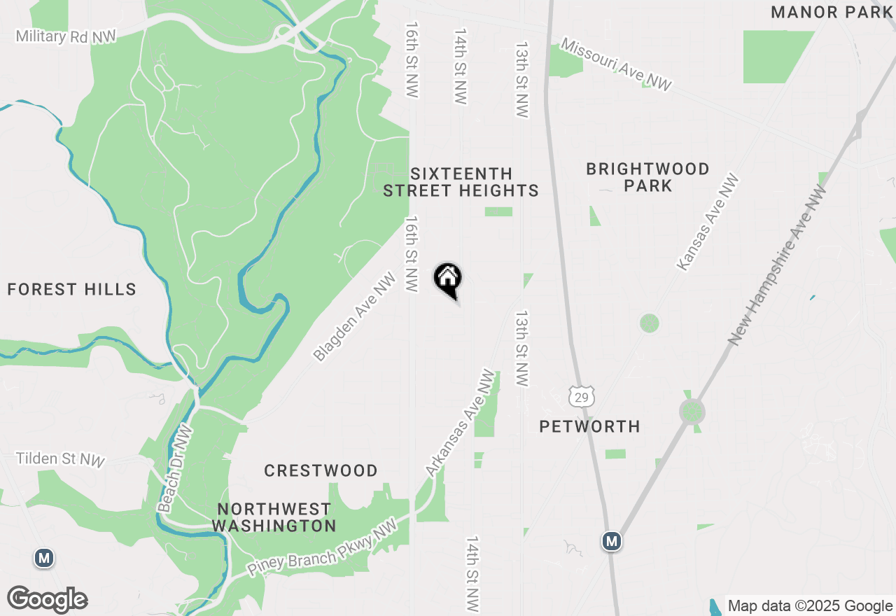 Map of 1428 Decatur Street Nw, Washington, DC 20011