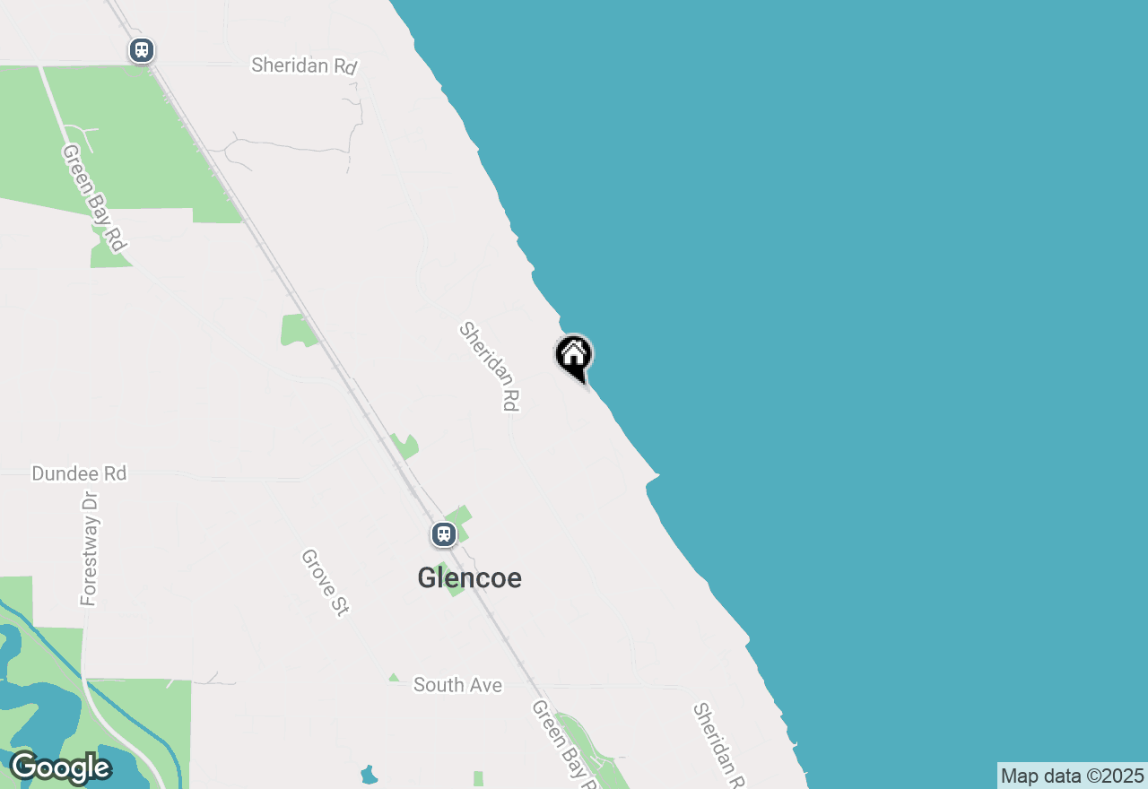 Map of 21 Lakewood Drive, Glencoe, IL 60022