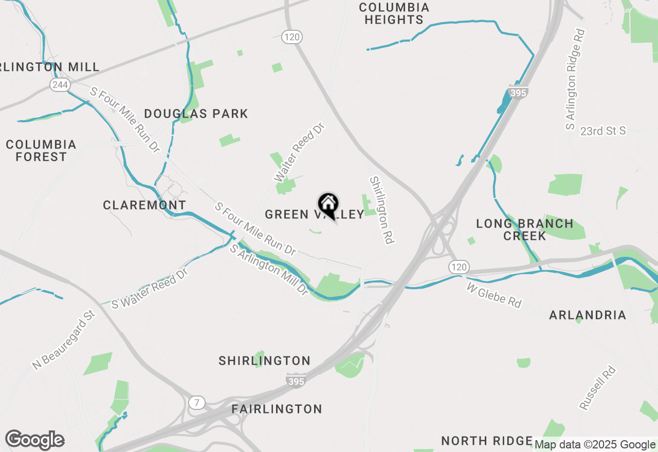 Map of 2448 S Monroe Street, Arlington, VA 22206