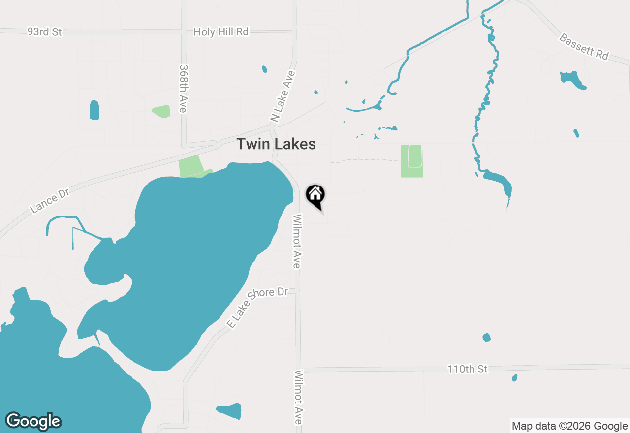 Map of 809 Spruce St, Twin Lakes, WI 53181