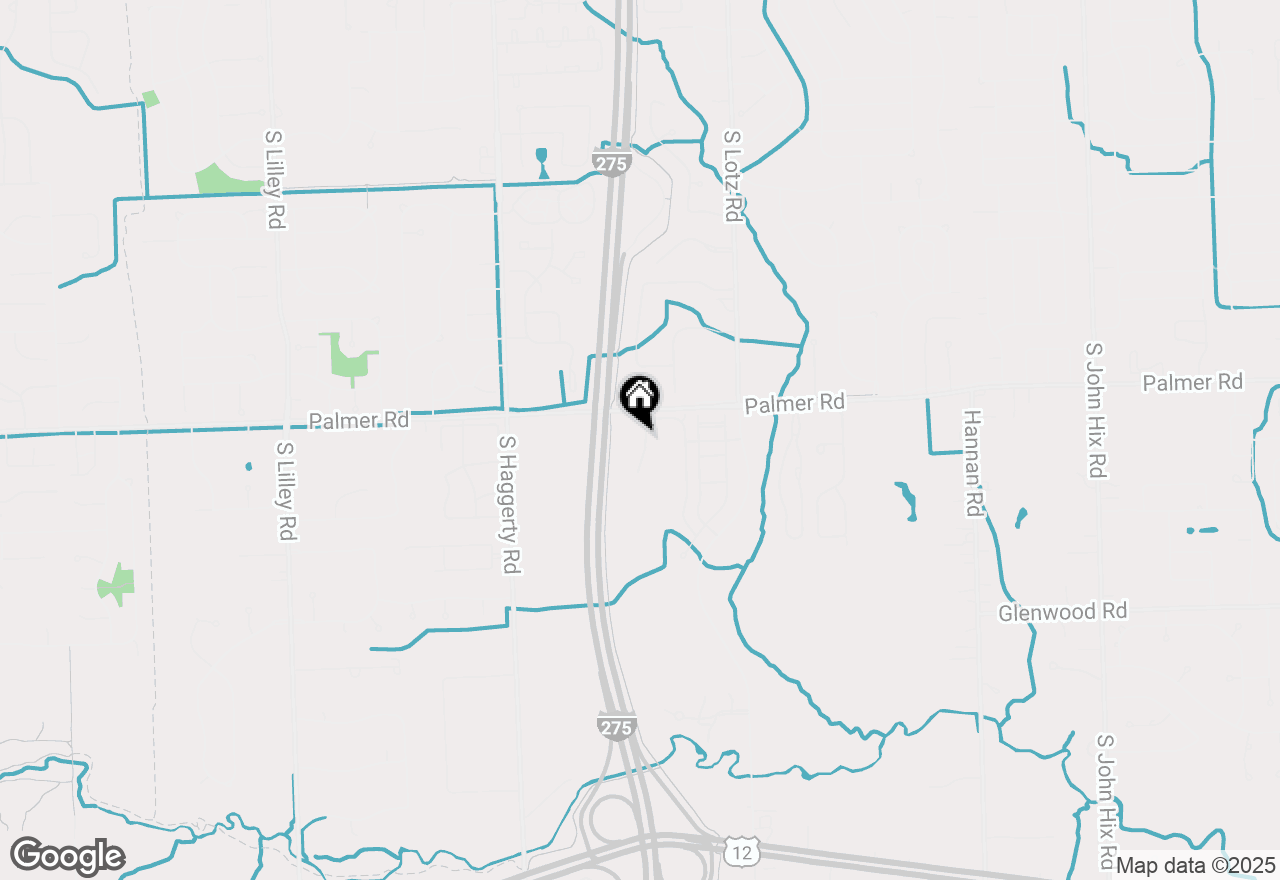 Map of 2012 Pinecroft Drive, Canton Twp, MI 48188