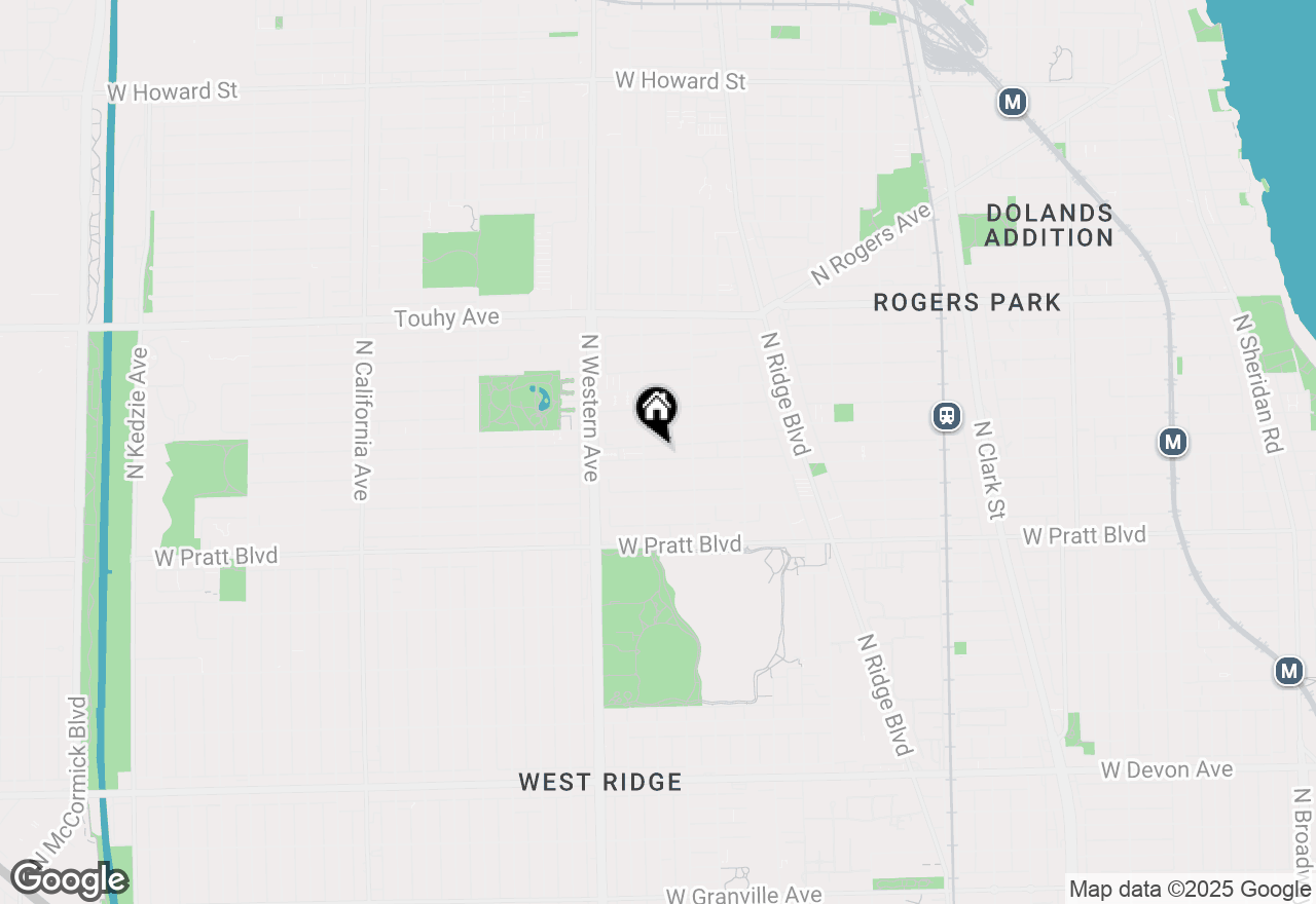 Map of 6961 N Oakley Avenue #210, Chicago, IL 60645