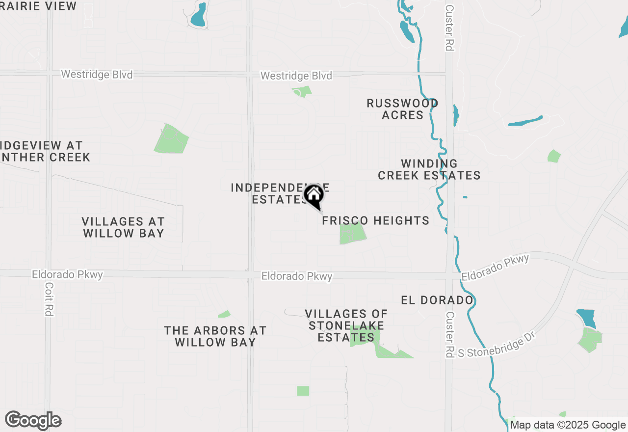 Map of 12177 Salt Grass Lane, Frisco, TX 75035