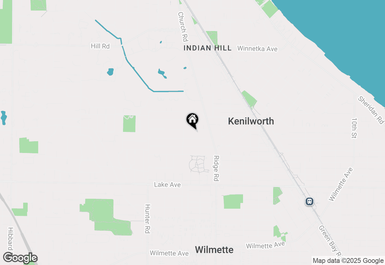 Map of 2021 Chestnut Avenue, Wilmette, IL 60091