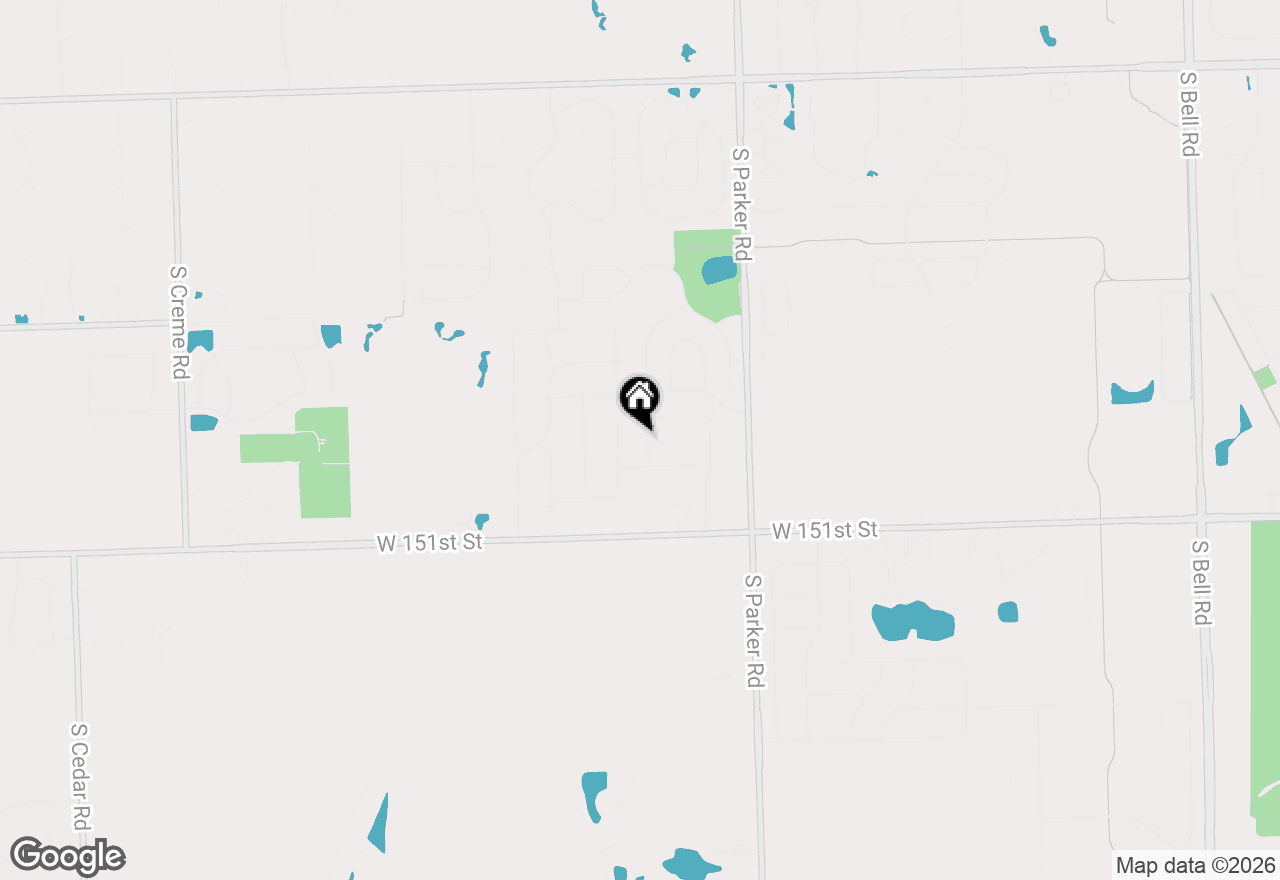 Map of 13764 W Deervalley Drive, Homer Glen, IL 60491