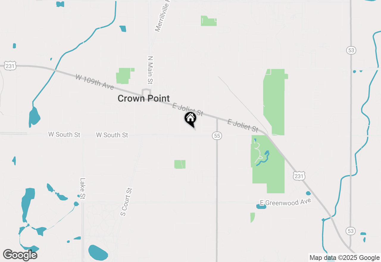 Map of 266 Maxwell Street, Crown Point, IN 46307