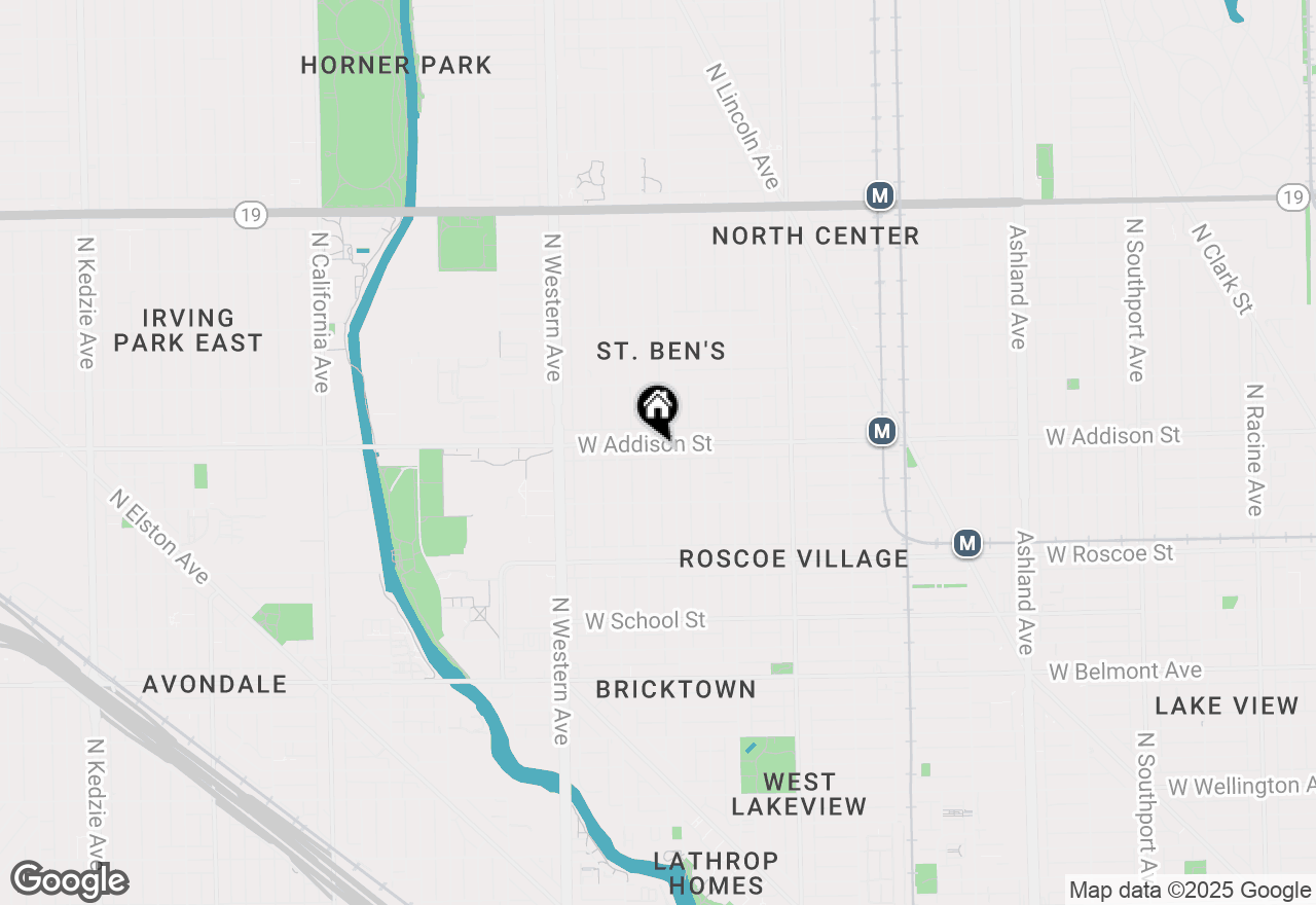 Map of 2215 W Addison Street #1, Chicago, IL 60618