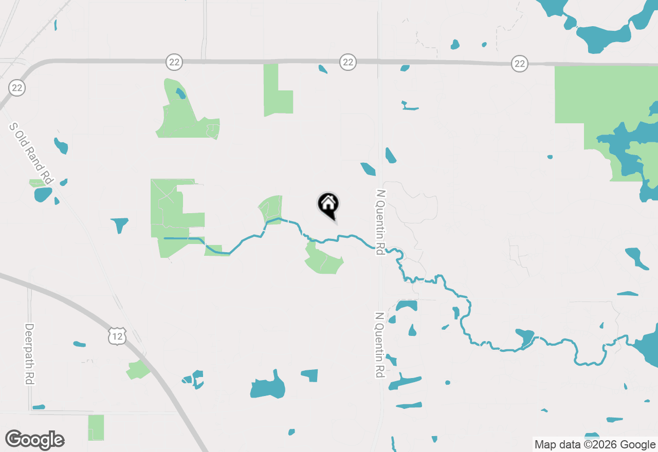 Map of 1226 Eric Lane, Lake Zurich, IL 60047