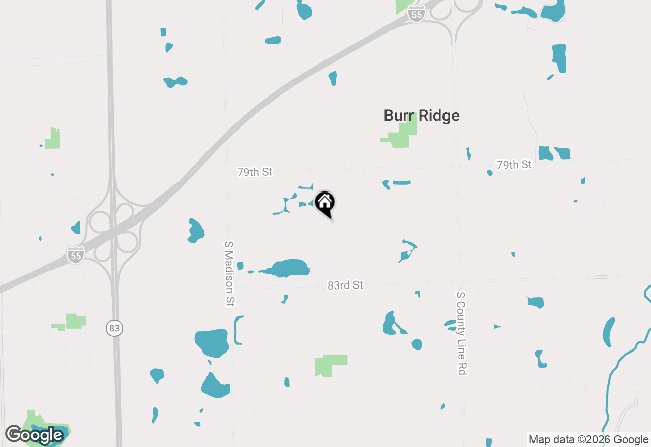 Map of 453 81st Street, Burr Ridge, IL 60527