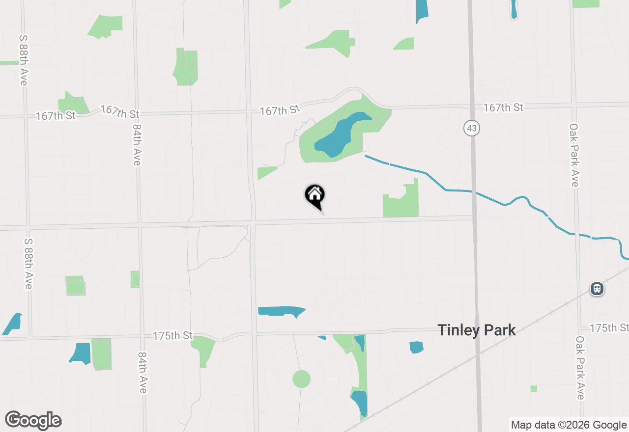 Map of 7745 Woodstock Drive, Tinley Park, IL 60477