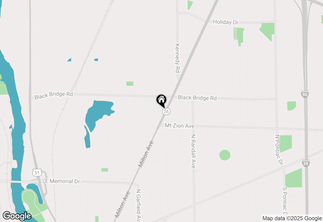 Map of 1204 Newman Street, Janesville, WI 53545