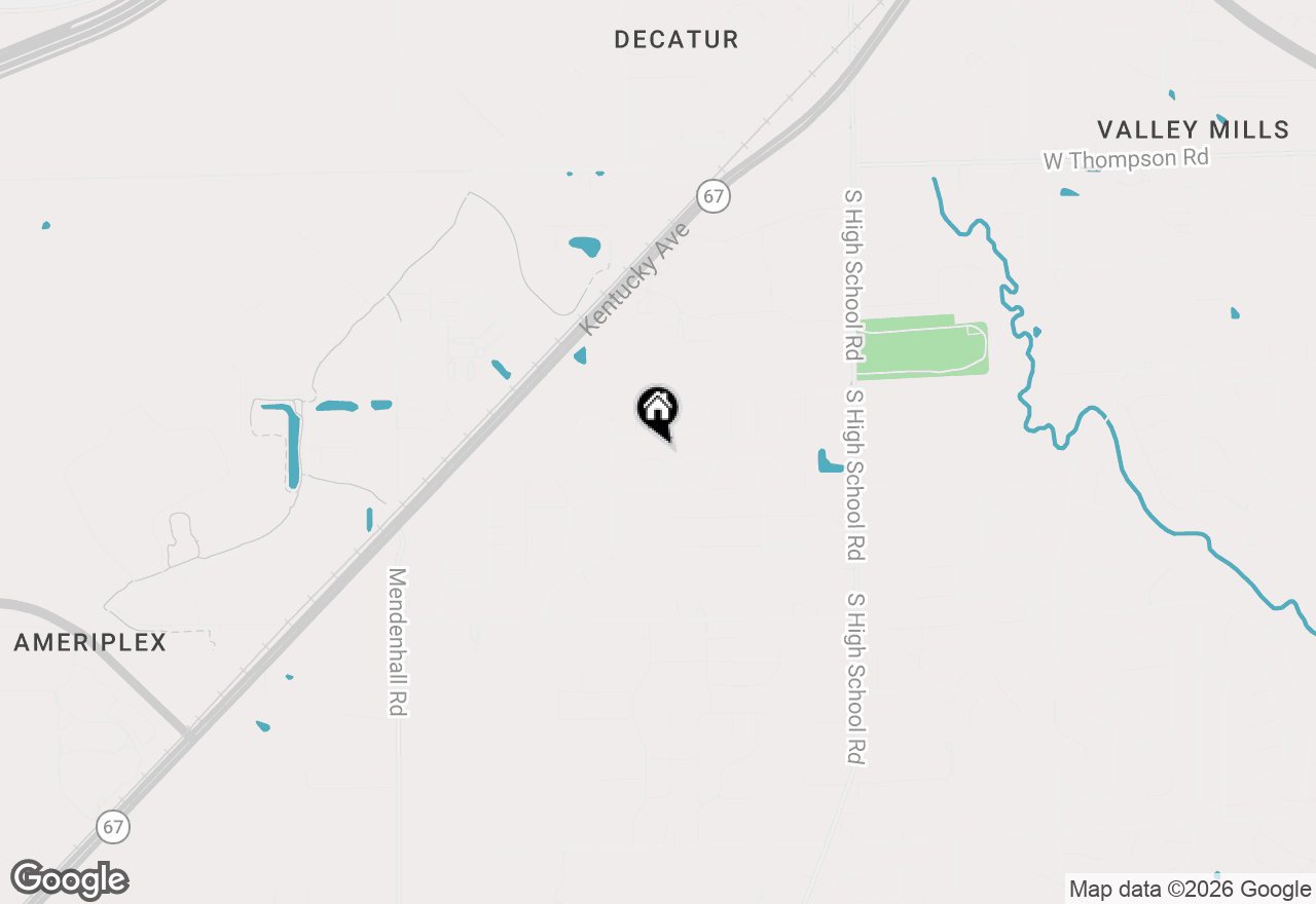 Map of 6708 Thistleridge Court, Indianapolis, IN 46221