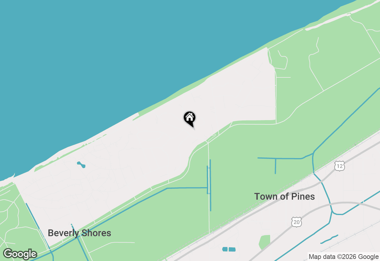 Map of 105 S Merrivale Avenue, Beverly Shores, IN 46301