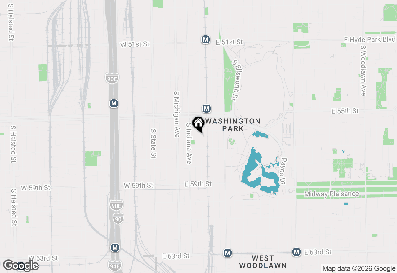 Map of 5616 S Prairie Avenue #1, Chicago, IL 60637