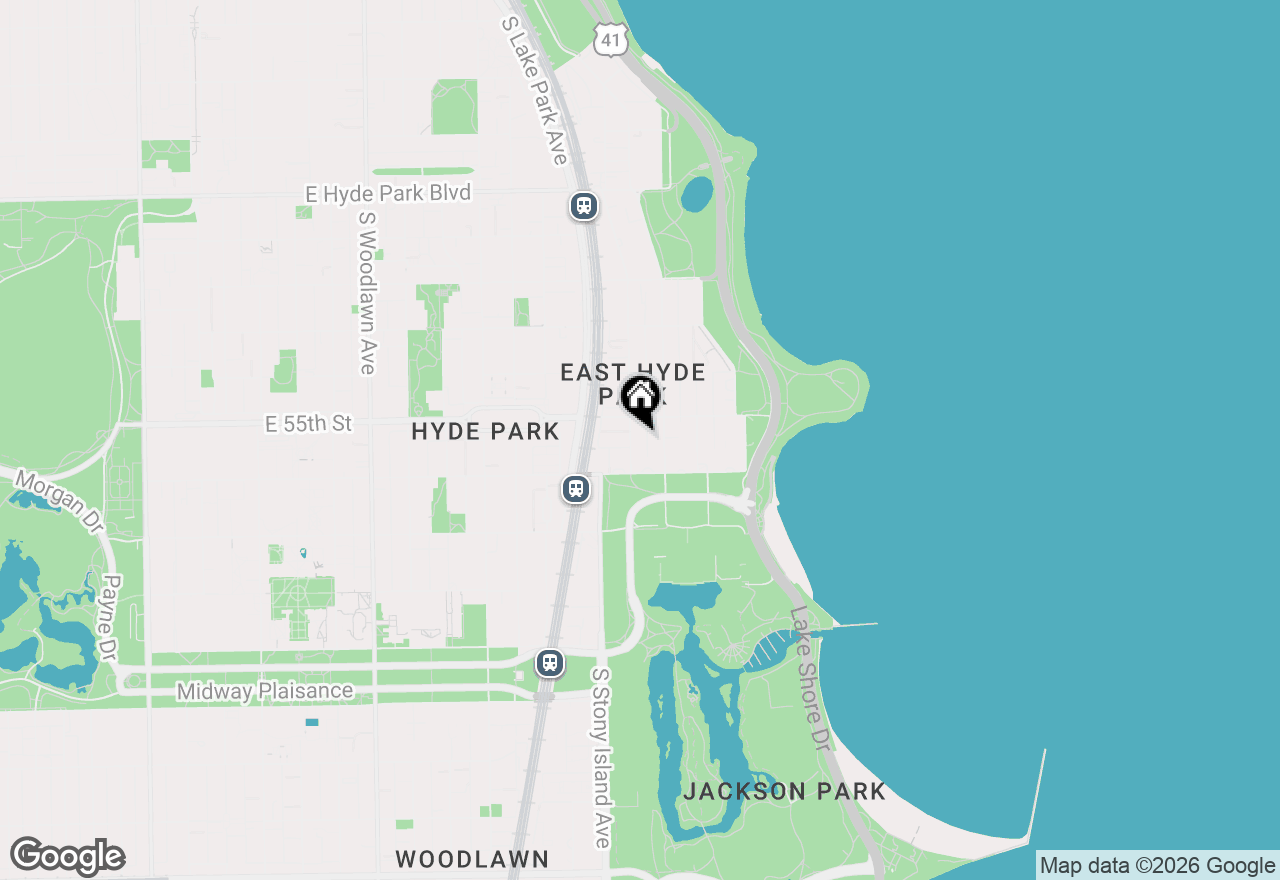 Map of 5525 S Cornell Avenue #4, Chicago, IL 60637