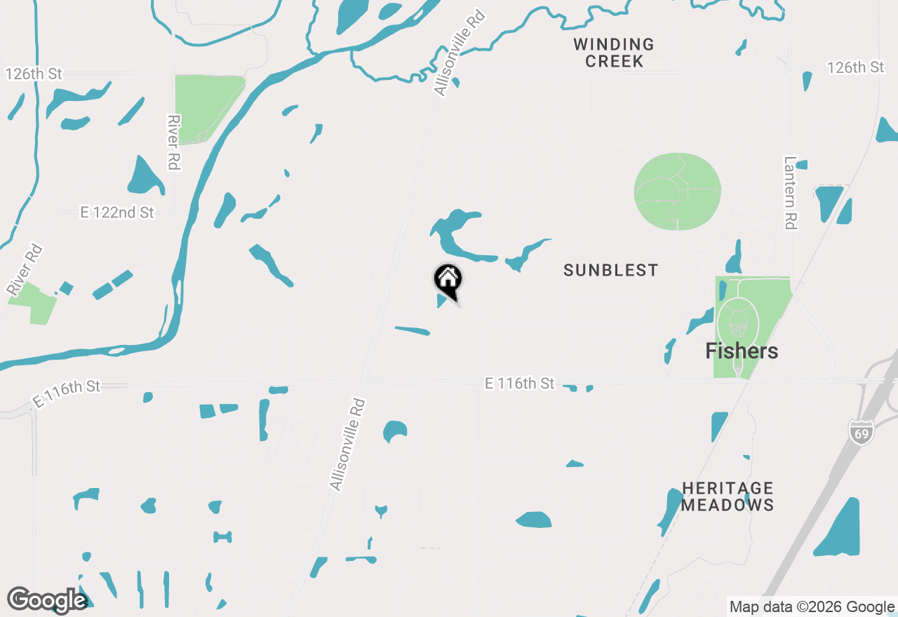 Map of 11912 Wainwright Boulevard, Fishers, IN 46038