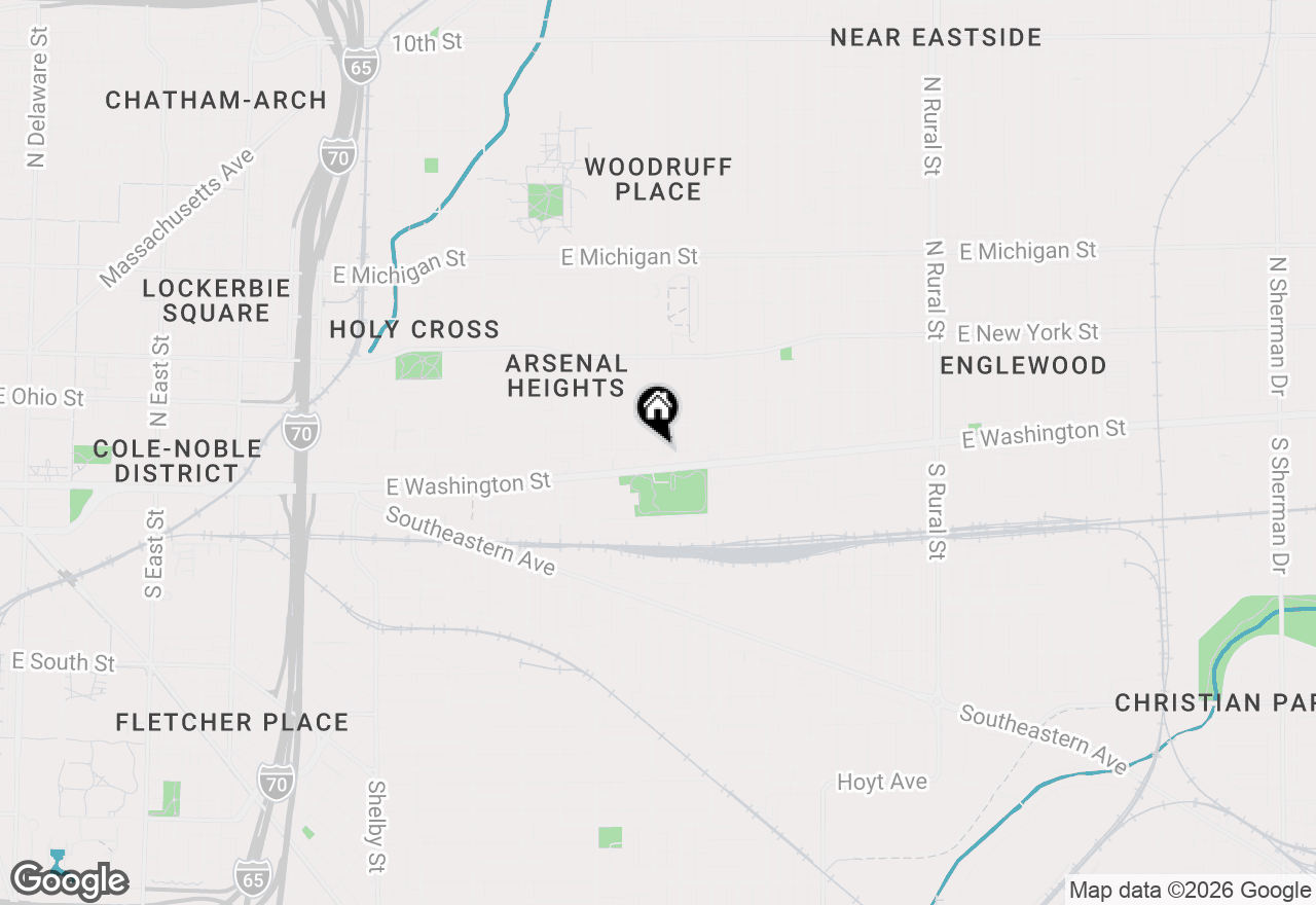 Map of 17 N Randolph Street, Indianapolis, IN 46201