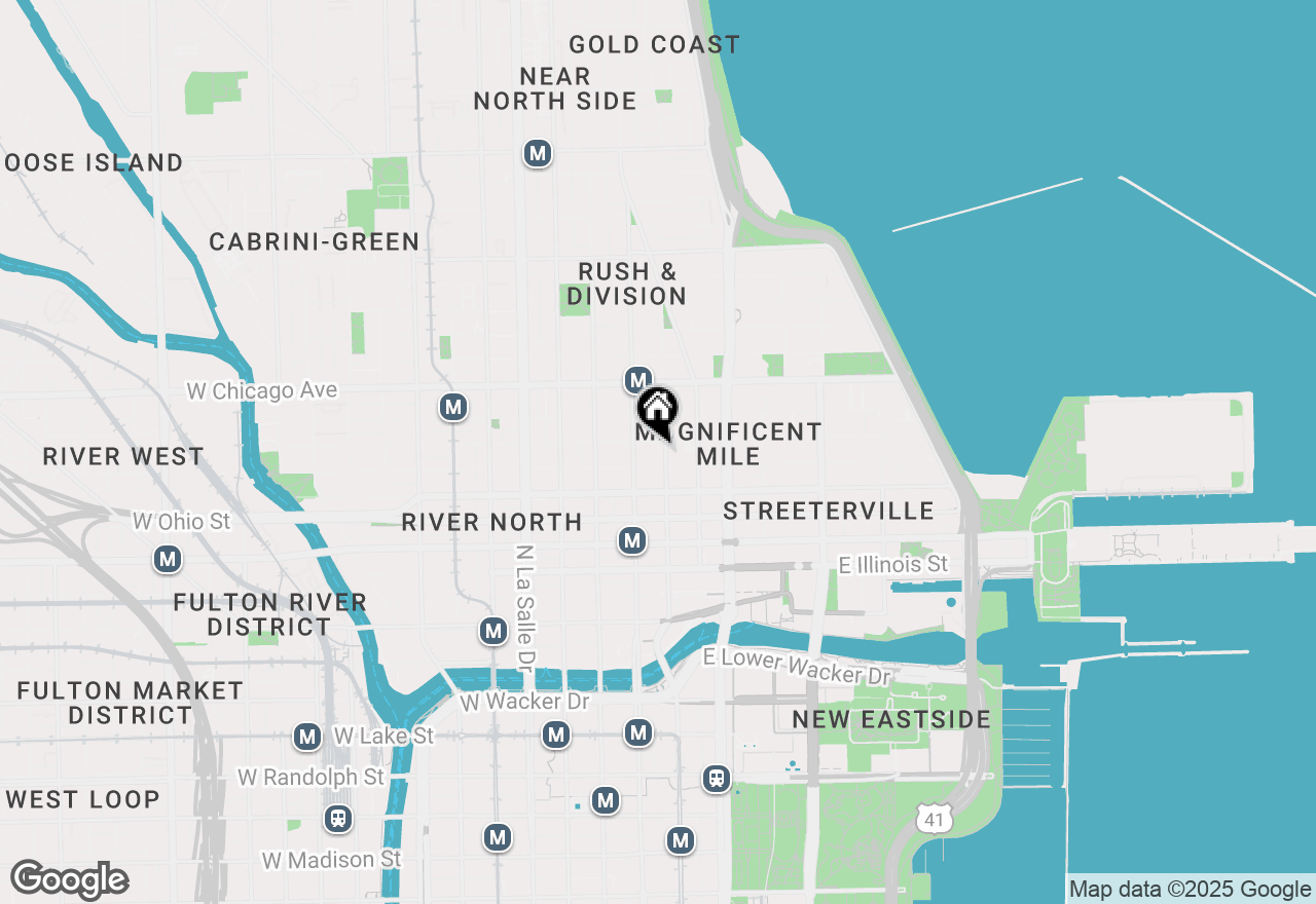 Map of 21 E Huron Street #3002, Chicago, IL 60611