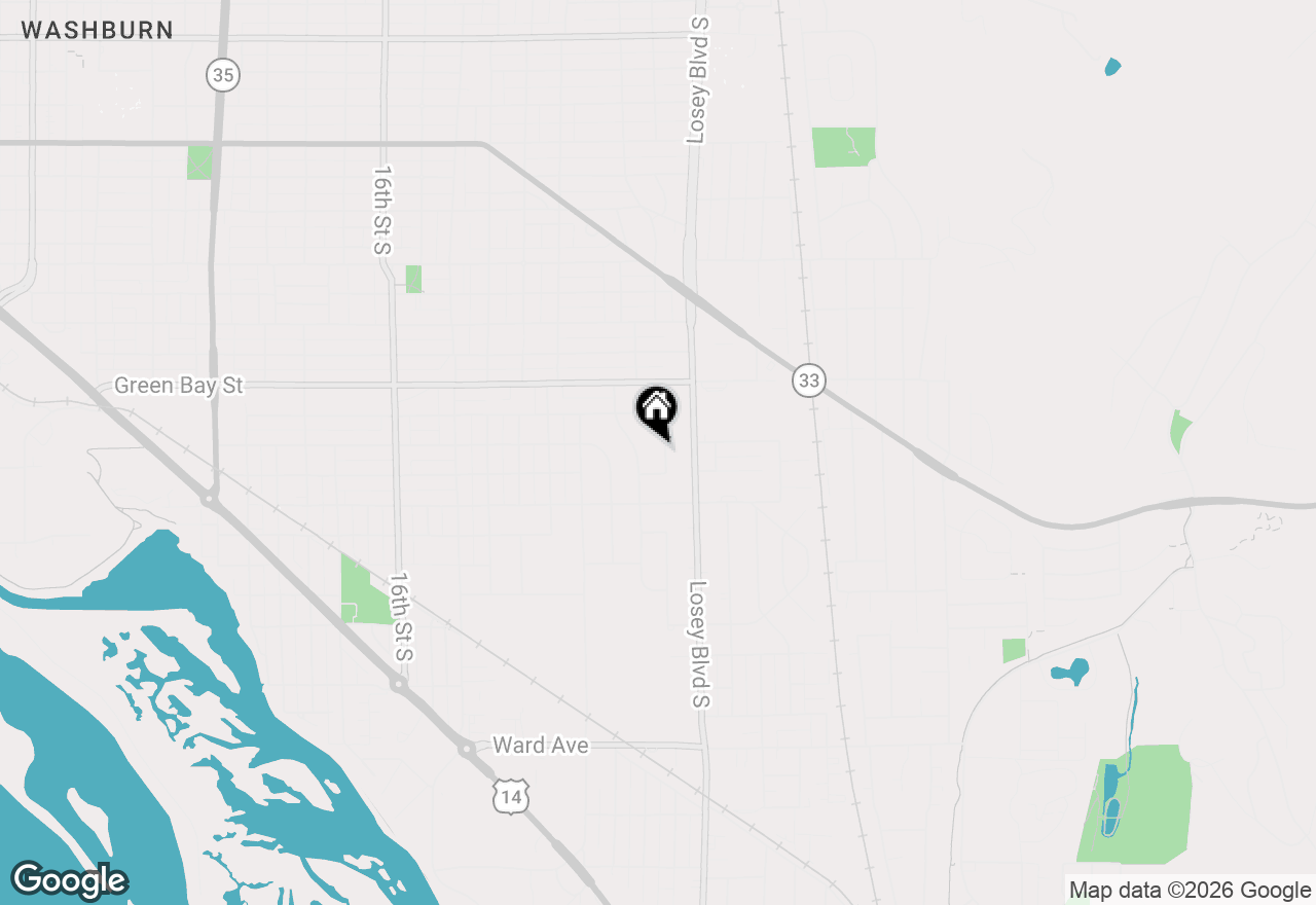 Map of 1908 S 23rd St, La Crosse, WI 54601