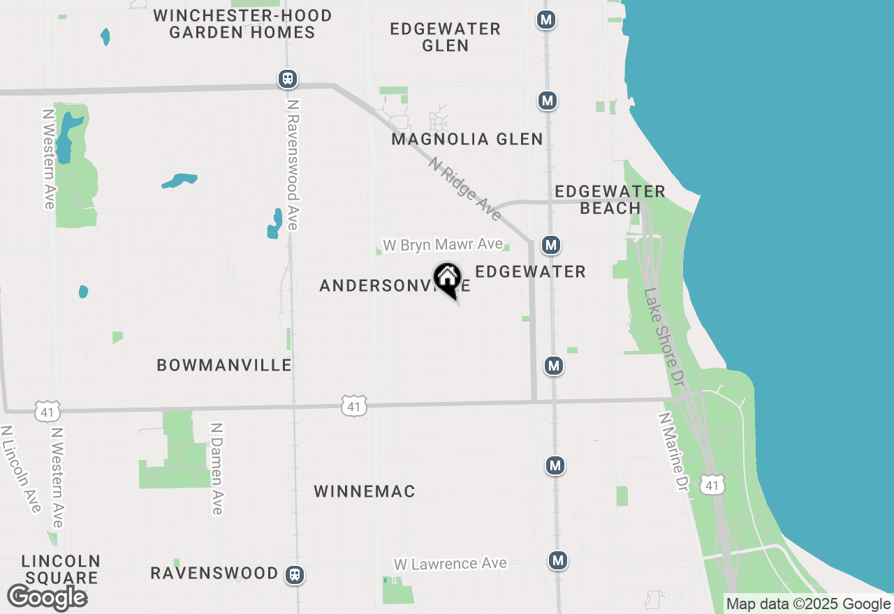 Map of 1405 W Rascher Avenue #2, Chicago, IL 60640