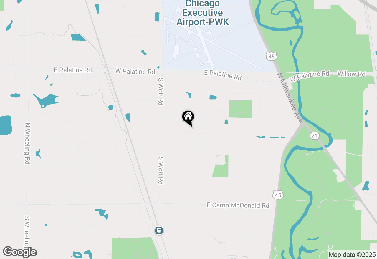 Map of 16 E Old Willow Road #106S, Prospect Heights, IL 60070