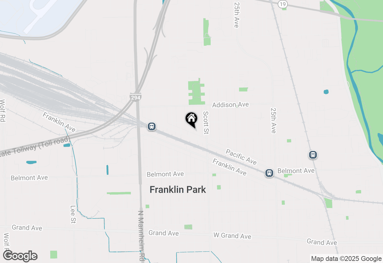 Map of 3421 Sunset Lane, Franklin Park, IL 60131