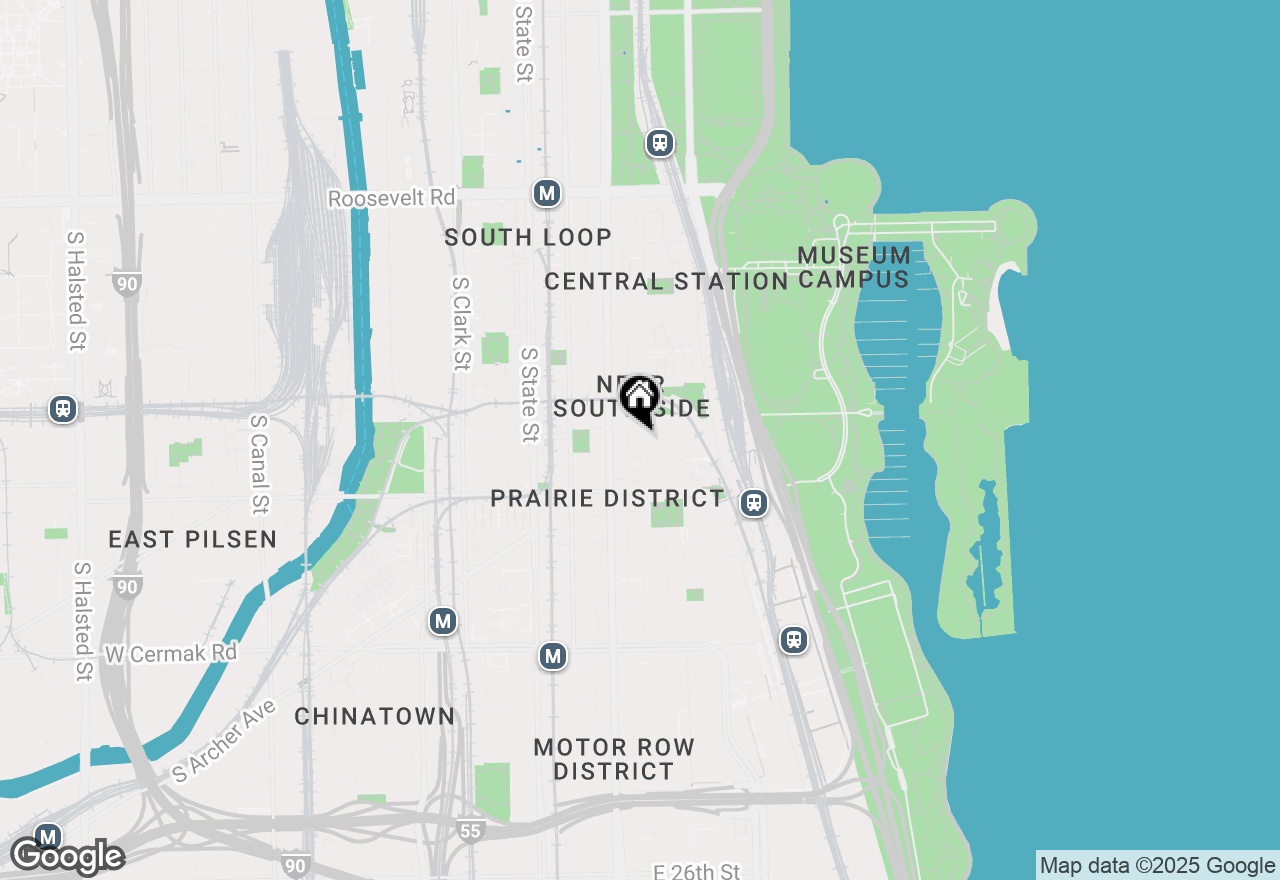 Map of 1616 S Indiana Avenue #B3, Chicago, IL 60616