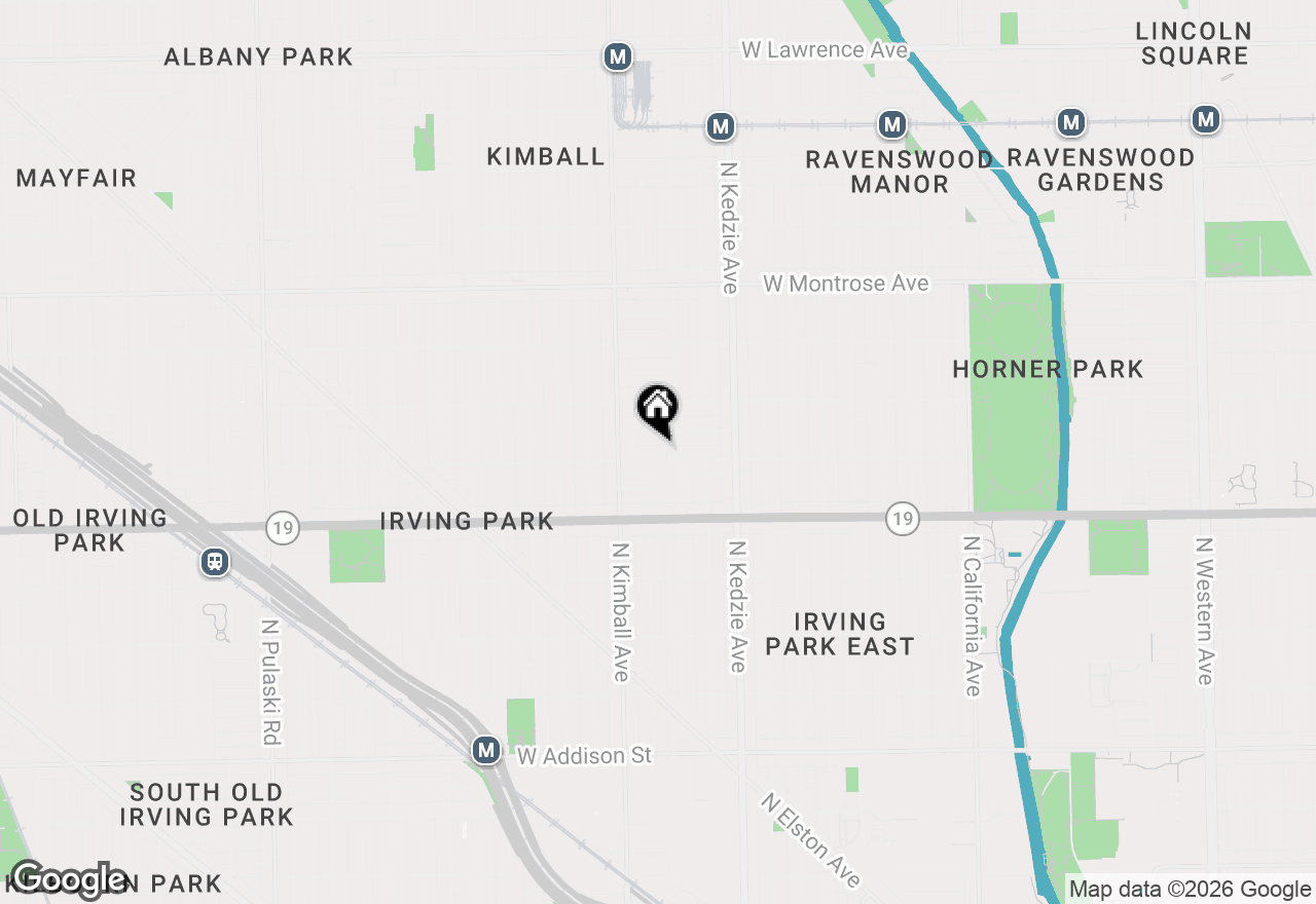 Map of 3312 W Belle Plaine Avenue #4, Chicago, IL 60618